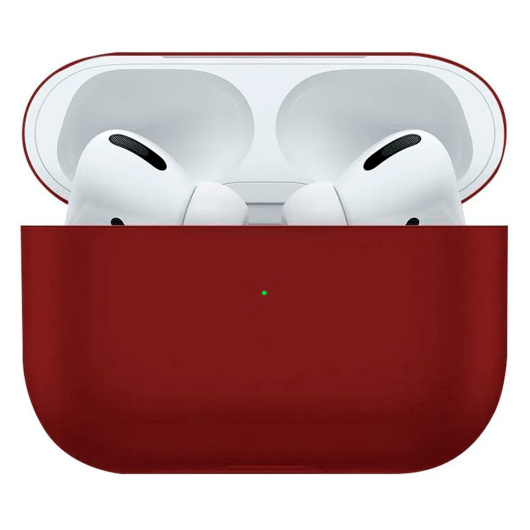 Силиконовый чехол для AirPods PRO Бордовый