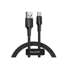 Кабель USB BASEUS White Series, USB VOOC - Type-C, 5A, 1 м, Черный