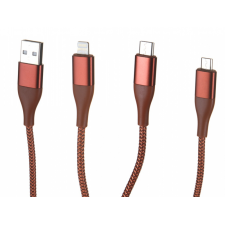 Кабель 3 in 1 USB Lightning/Micro/Type-C Xiaomi  SOLOVE 120cm Красный