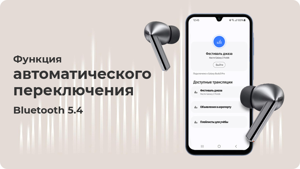 Беспроводные наушники Samsung Galaxy Buds 3 Pro, Silver (R630)