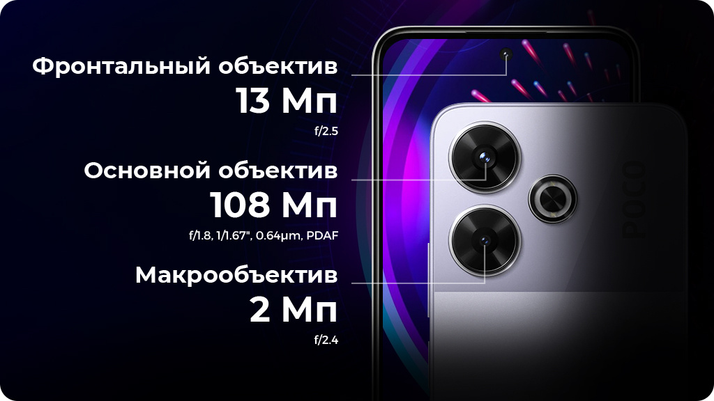 Xiaomi Poco M6 8/256Gb (NFC) РСТ Черный